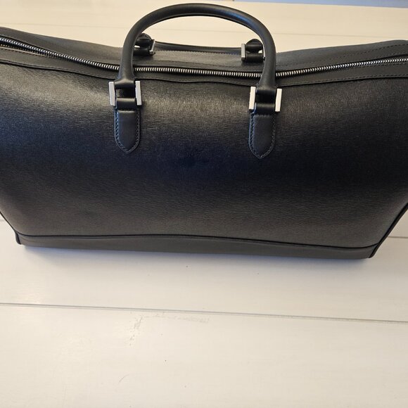 Aspinal of London City Holdall - Black Saffiano Leather - New/Never Used - Picture 8 of 13